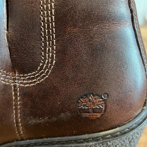 𝅺timberland brown leather booties, size 8.5 - Picture 4 of 14